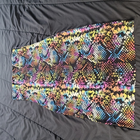 Multicolored Strapless Dress - Picture 1 of 2